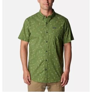 Columbia Men's Rapid Rivers Printed Short Sleeve Shirt mens Columbia Size XL